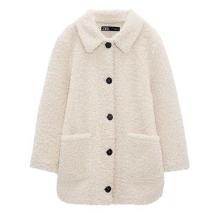 NWT ZARA fleece Coat